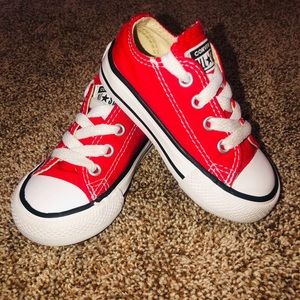 Infant Size 5 Red Converse